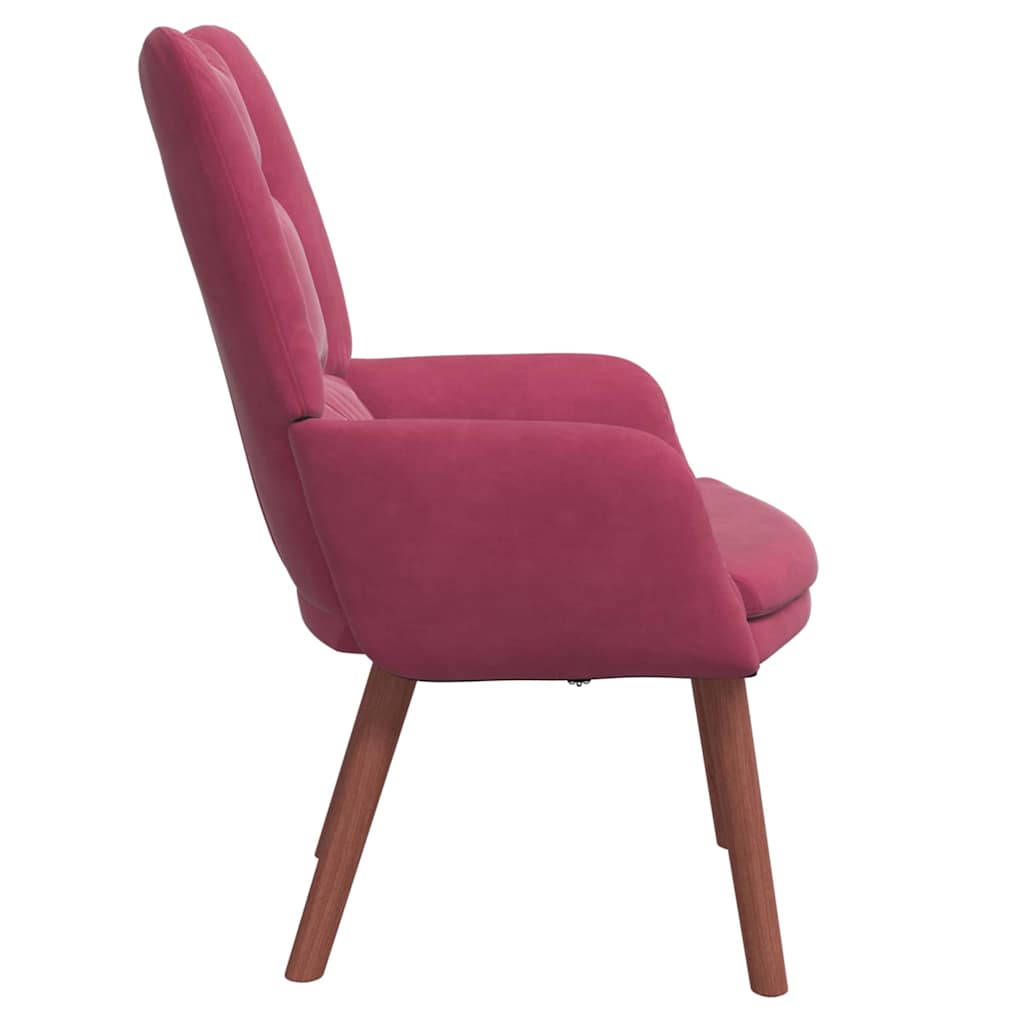 Sedia rilassante Rosso vino 63 x 67 x 94 cm Velluto