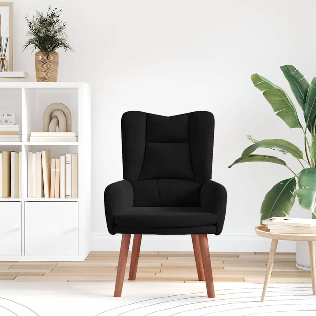 Sedia rilassante Nero 63 x 67 x 94 cm Velluto