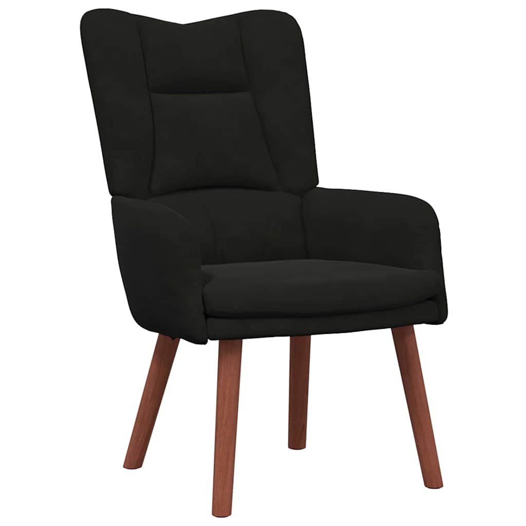 Sedia rilassante Nero 63 x 67 x 94 cm Velluto