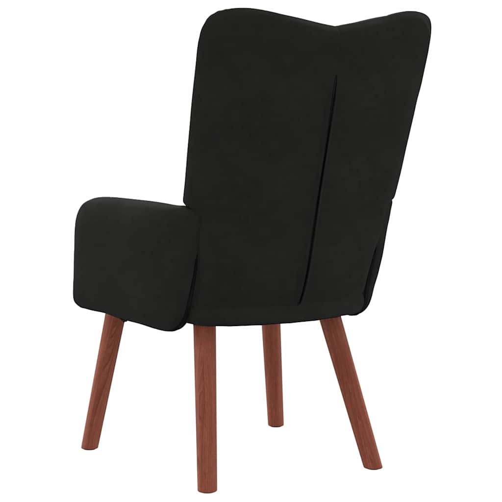 Sedia rilassante Nero 63 x 67 x 94 cm Velluto