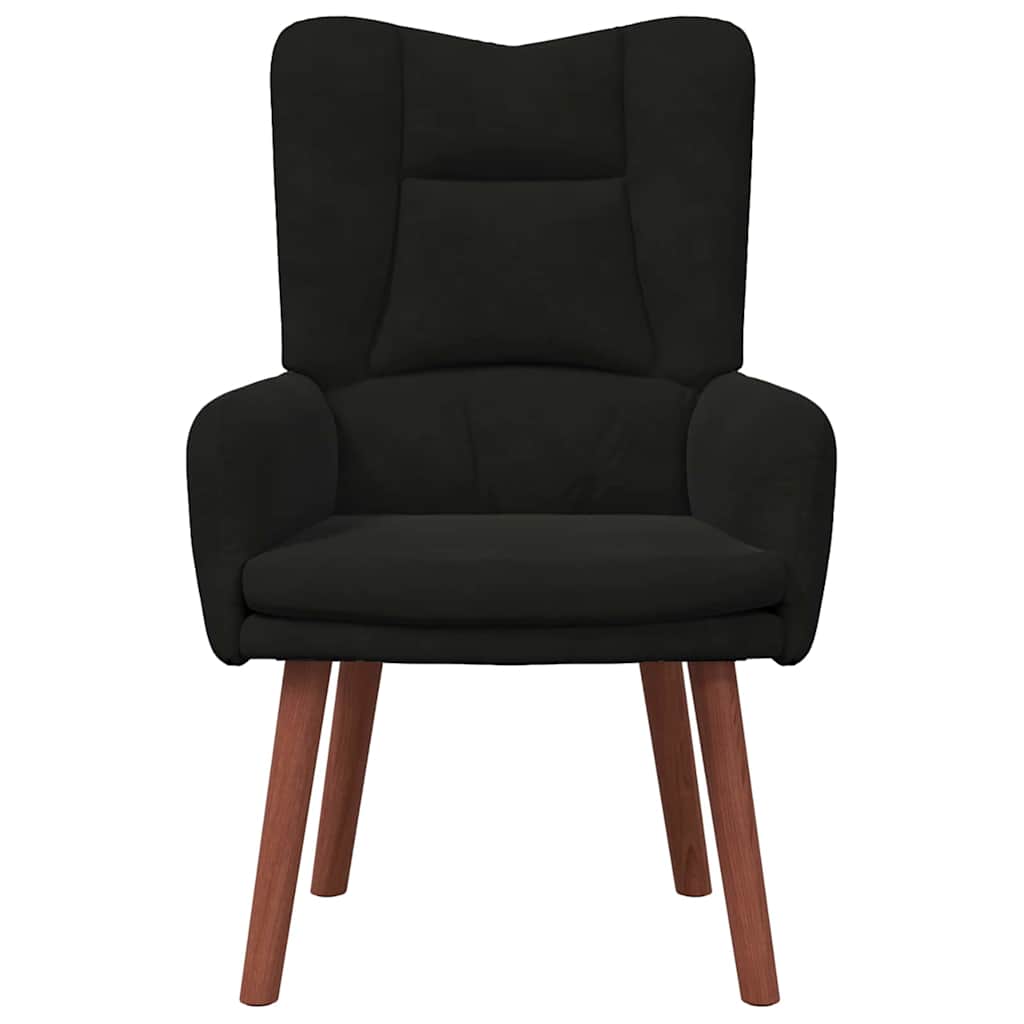 Sedia rilassante Nero 63 x 67 x 94 cm Velluto