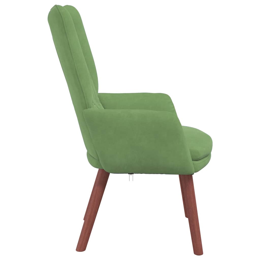 Sedia rilassante Verde chiaro 63 x 67 x 94 cm Velluto