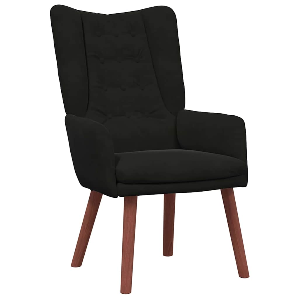 Sedia rilassante Nero 63 x 67 x 94 cm Velluto