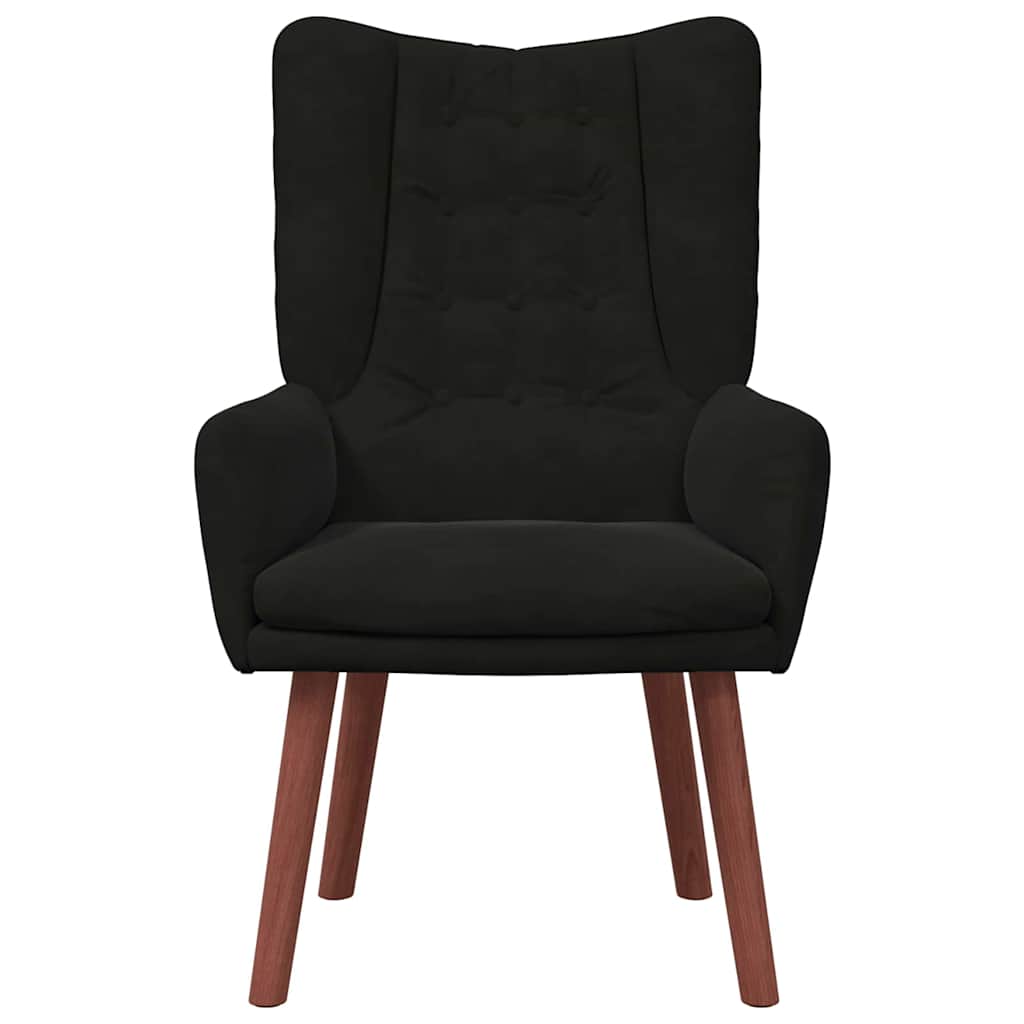 Sedia rilassante Nero 63 x 67 x 94 cm Velluto
