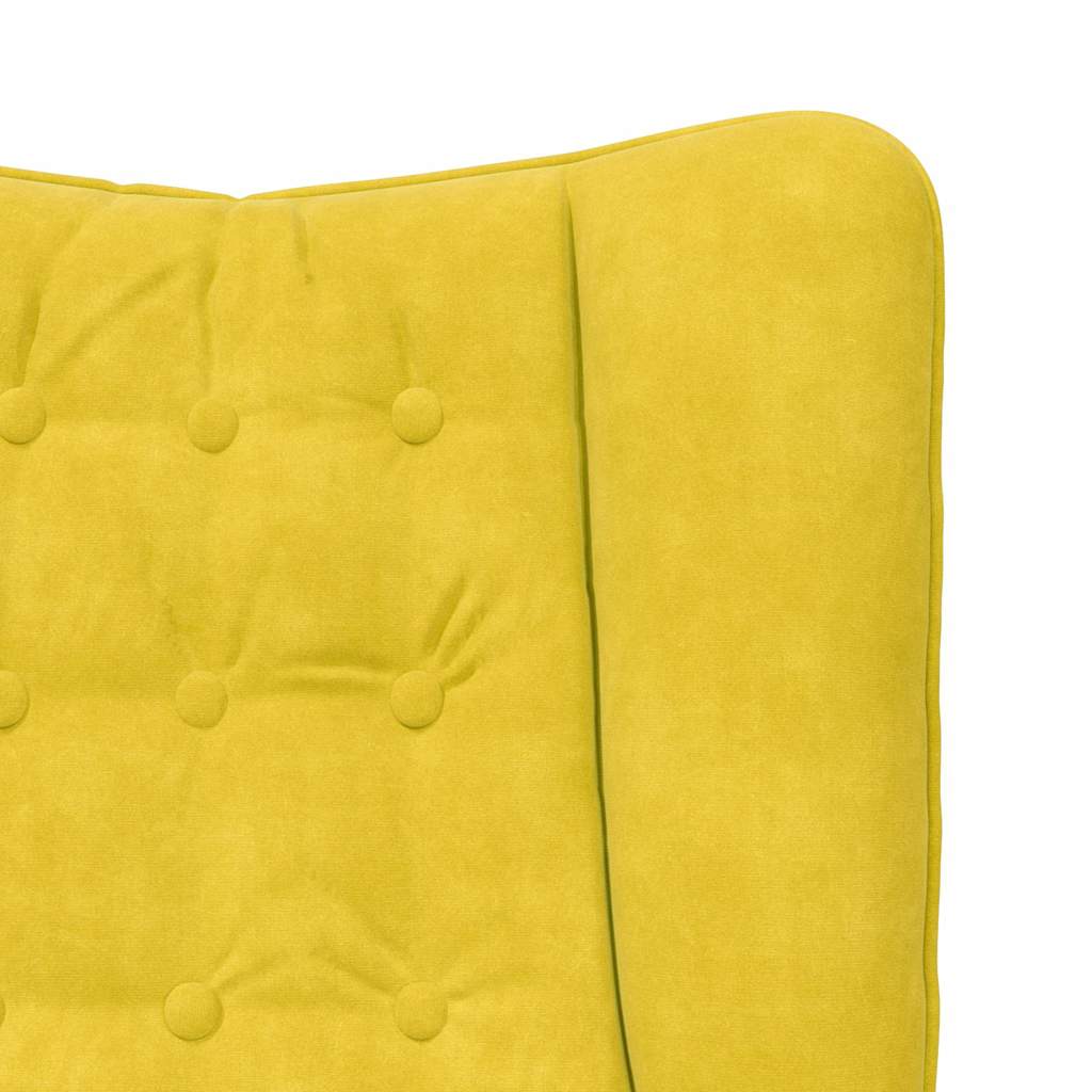 Sedia rilassante Giallo 63 x 67 x 94 cm Velluto