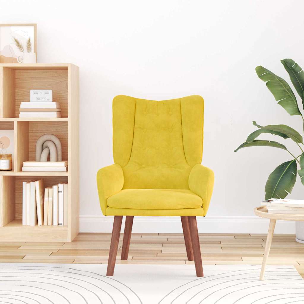 Sedia rilassante Giallo 63 x 67 x 94 cm Velluto