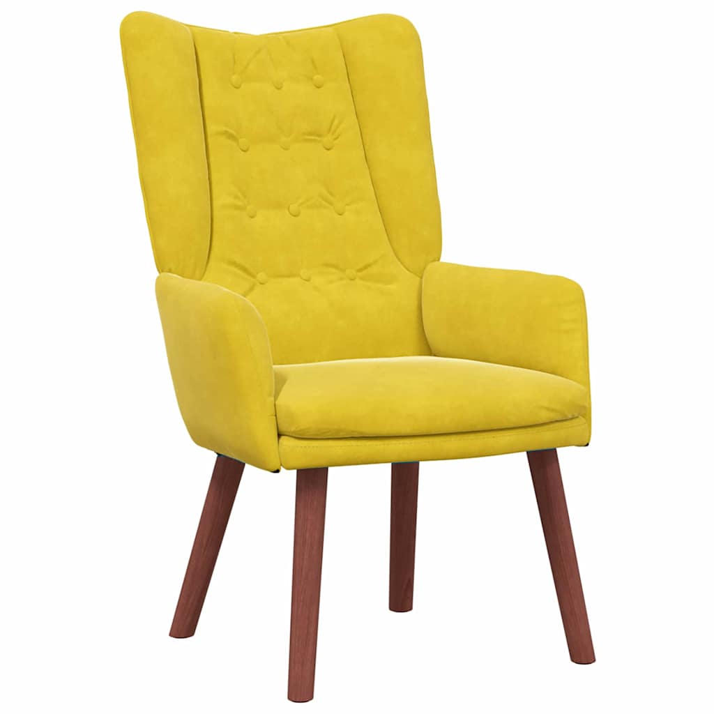 Sedia rilassante Giallo 63 x 67 x 94 cm Velluto