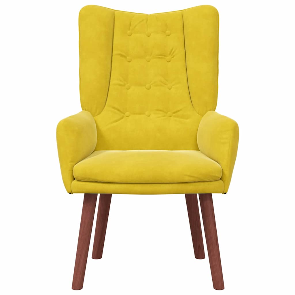 Sedia rilassante Giallo 63 x 67 x 94 cm Velluto