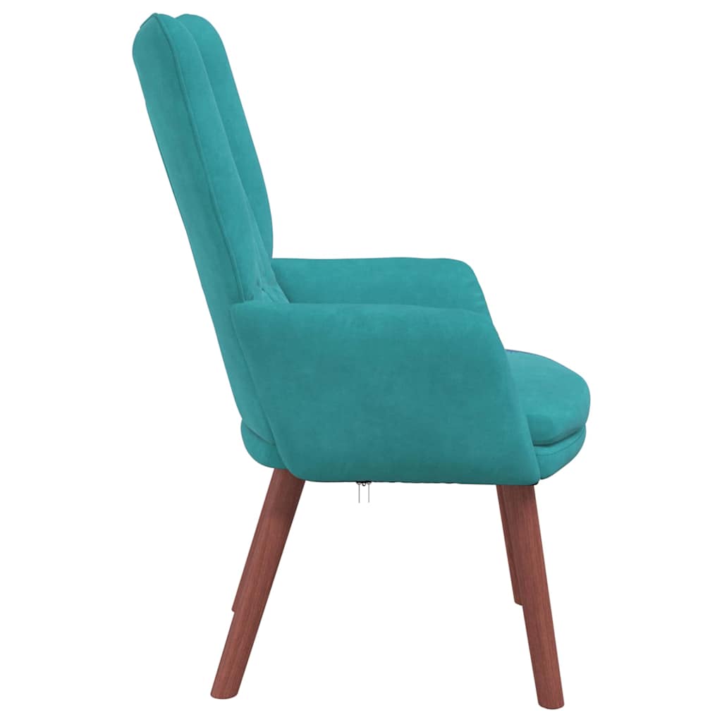 Sedia rilassante Turchese 63 x 67 x 94 cm Velluto