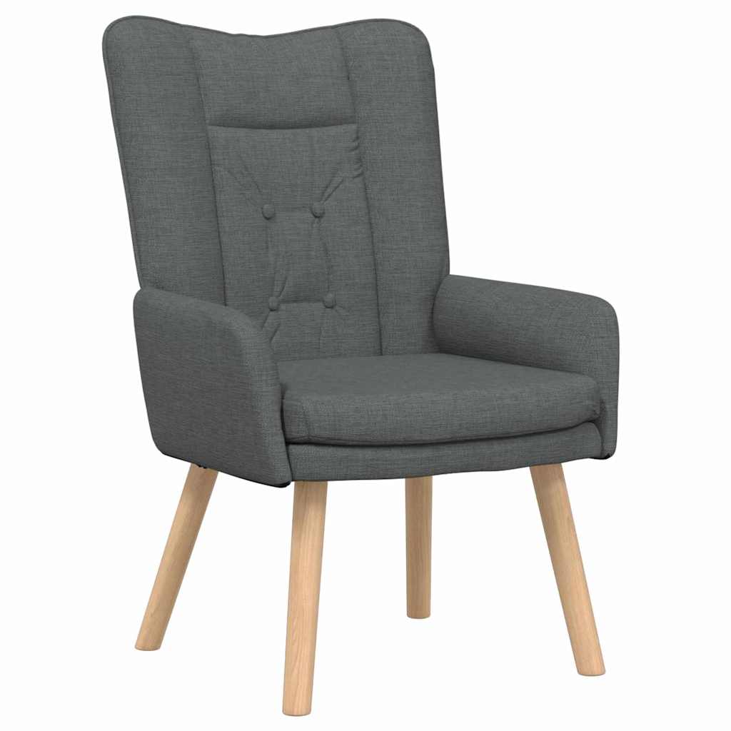 Sedia rilassante Grigio scuro 63 x 67 x 94 cm Tessuto