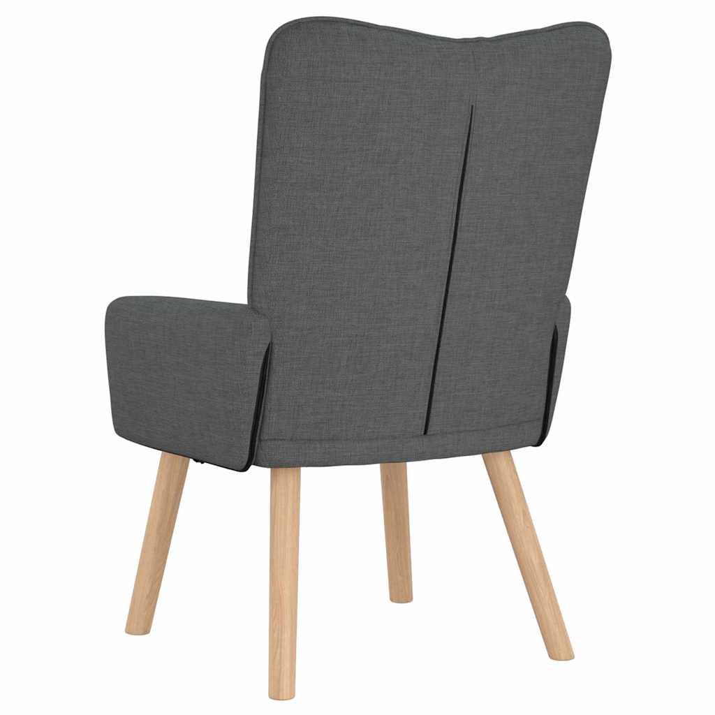 Sedia rilassante Grigio scuro 63 x 67 x 94 cm Tessuto
