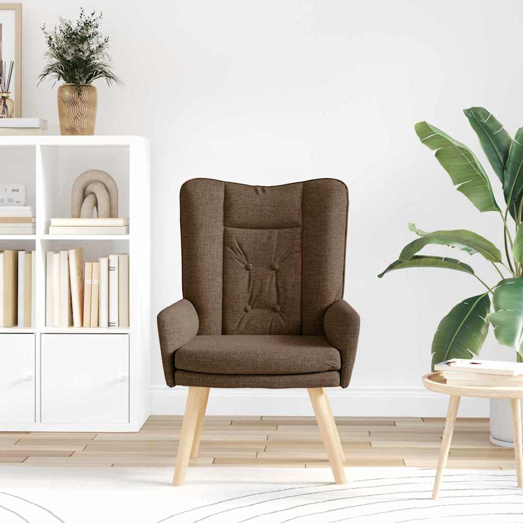 Sedia rilassante Marrone 63 x 67 x 94 cm Tessuto