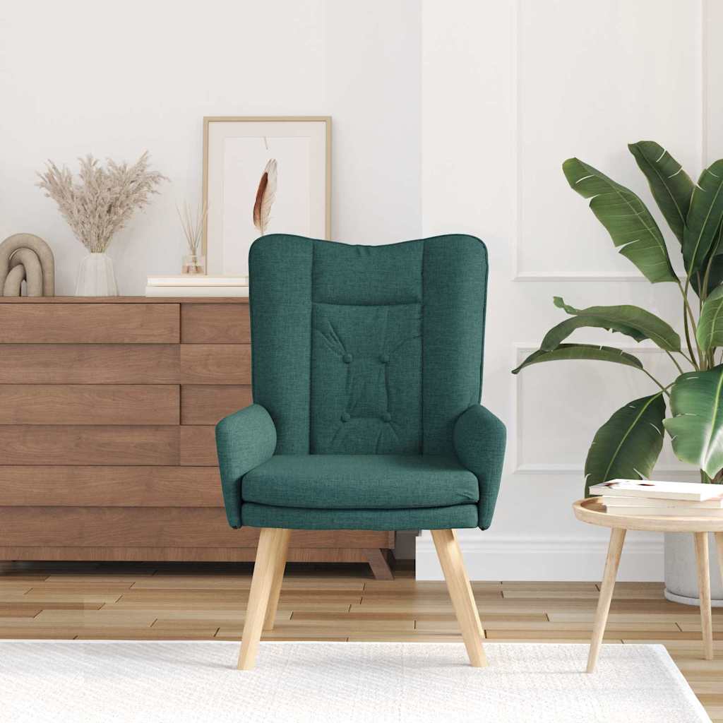 poltrona Verde Scuro 63 x 67 x 94 cm Tessuto e compensato - homemem39
