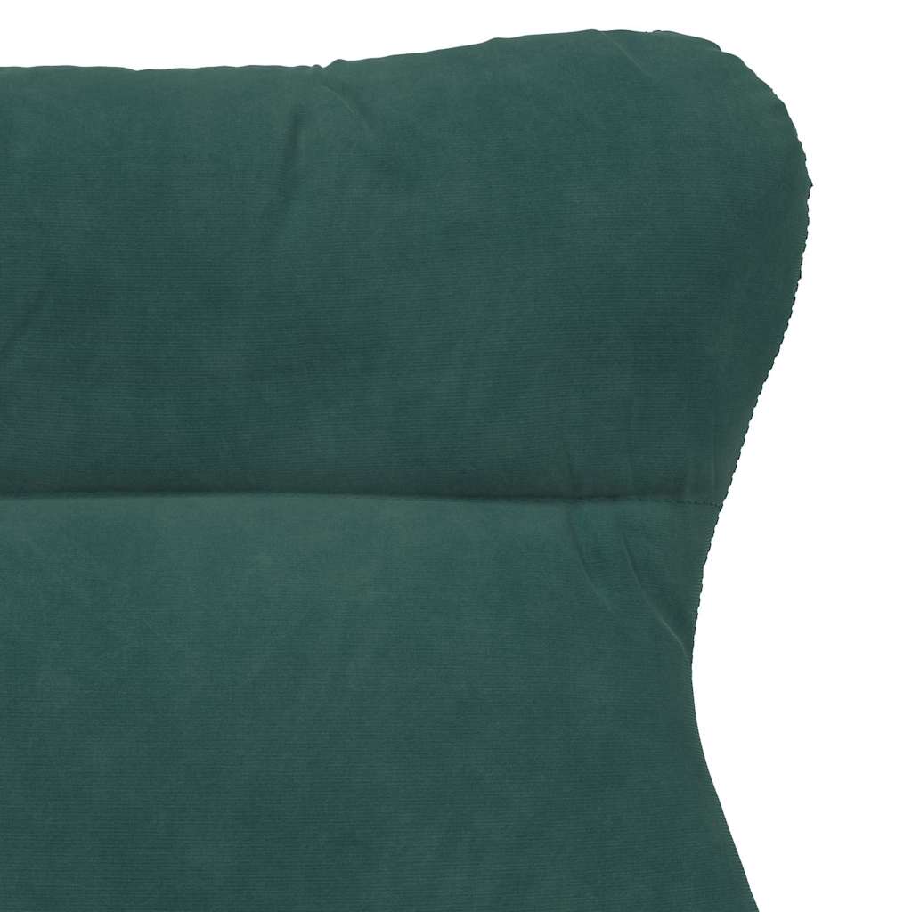 Sedia rilassante Verde scuro 69 x 74 x 93 cm Velluto
