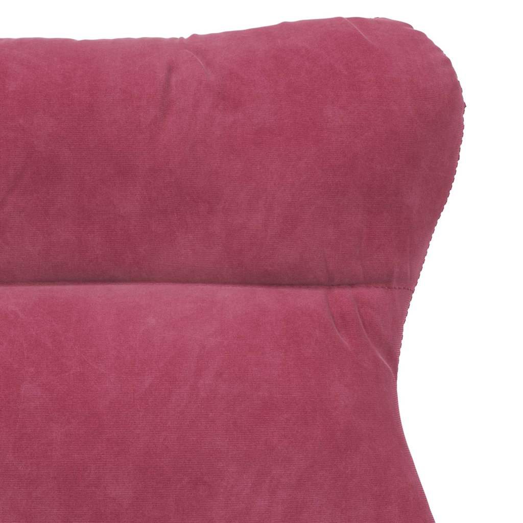 Sedia rilassante Rosso Vino 69 x 74 x 93 cm Velluto