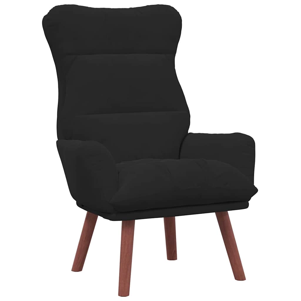 Sedia rilassante Nero 69 x 74 x 93 cm Velluto