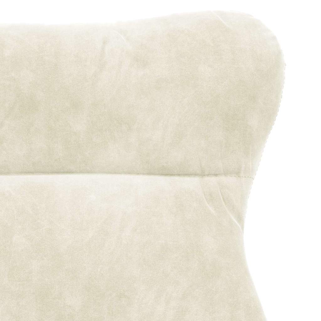 Sedia rilassante Crema 69 x 74 x 93 cm Velluto