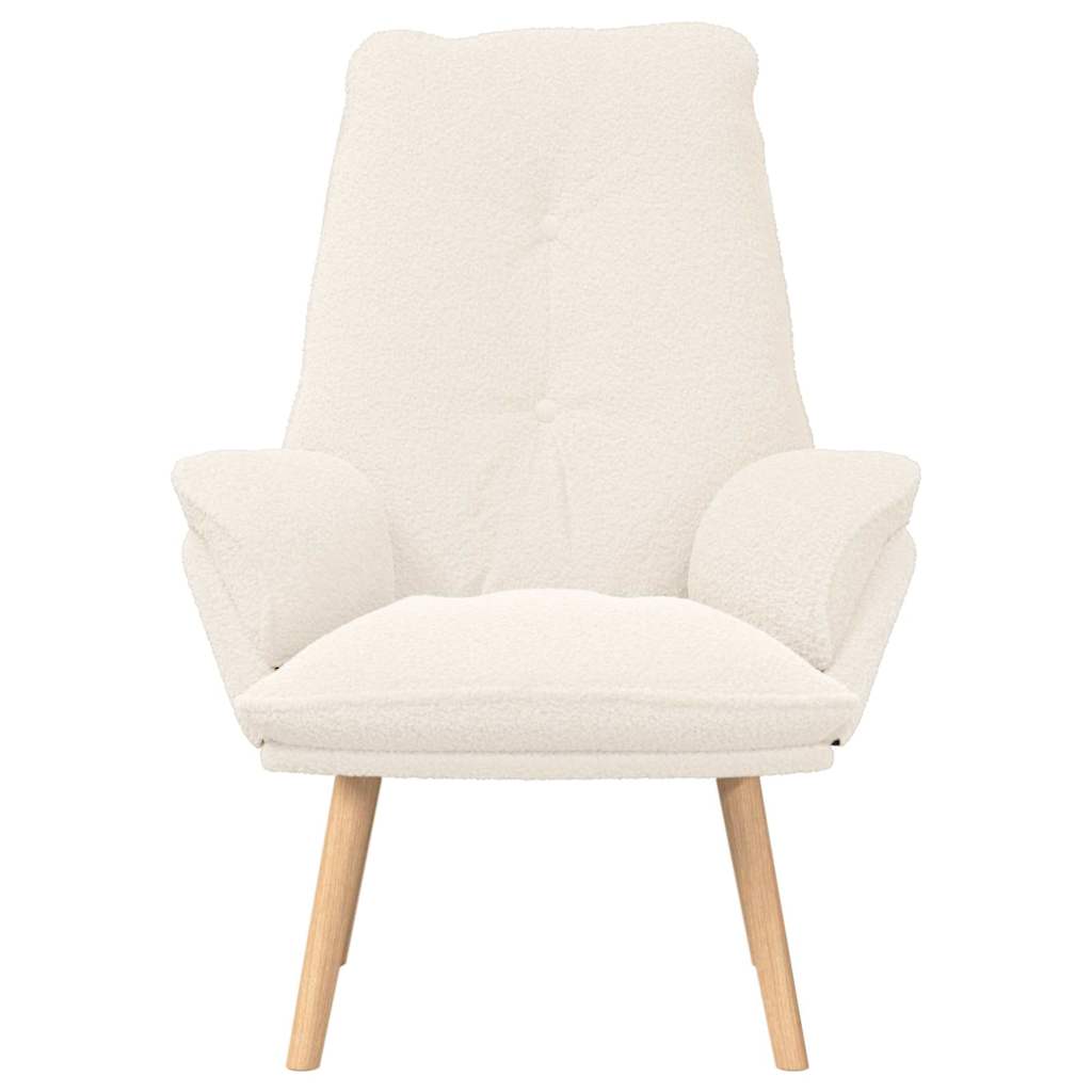 Sedia rilassante Crema 69 x 74 x 93 cm Tessuto