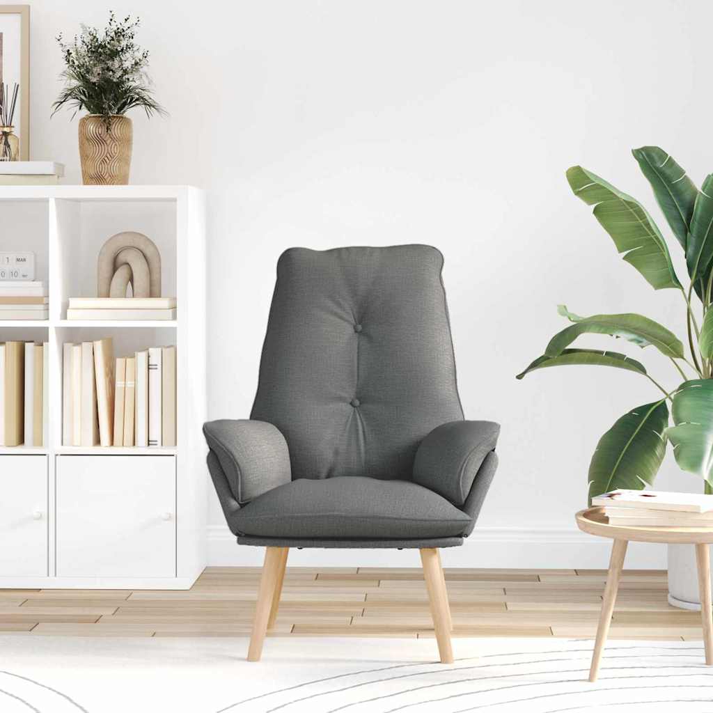 Sedia rilassante Grigio scuro 69 x 74 x 93 cm Tessuto