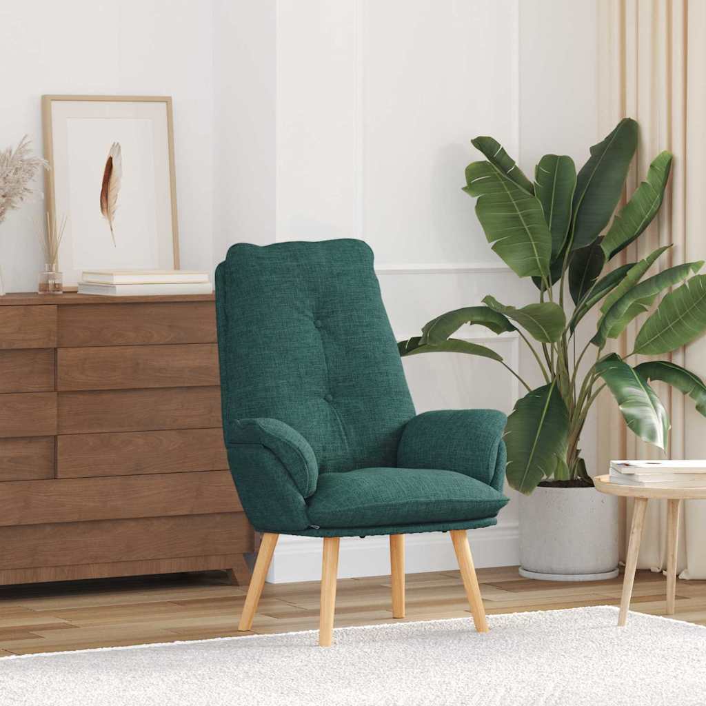 Sedia rilassante Verde scuro 69 x 74 x 93 cm Tessuto
