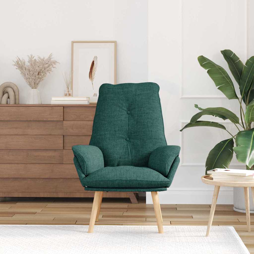 poltrona Verde Scuro 69 x 74 x 93 cm Tessuto e Compensato - homemem39