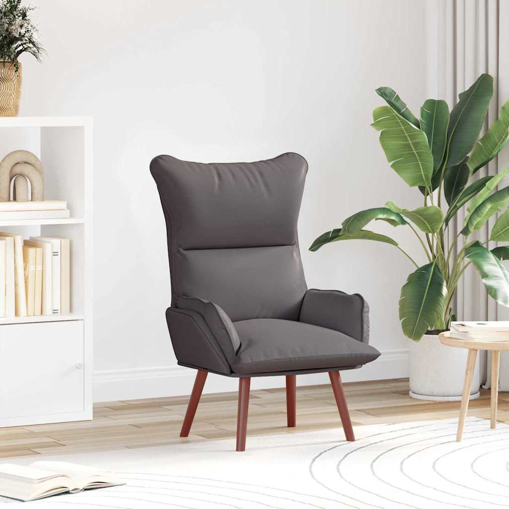 Sedia rilassante Grigio 69 x 74 x 93 cm Pelle sintetica