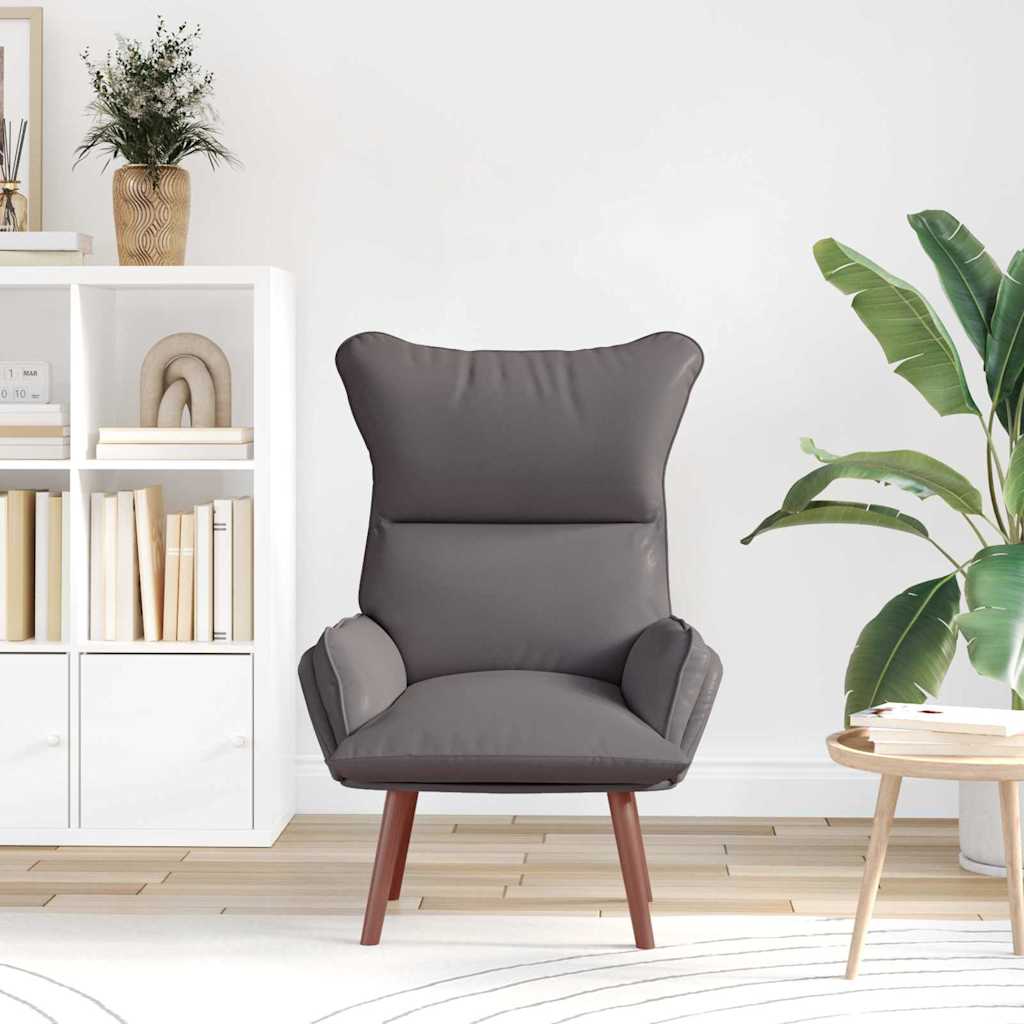 Sedia rilassante Grigio 69 x 74 x 93 cm Pelle sintetica