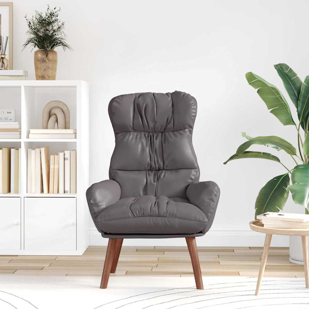 Sedia rilassante Grigio 69 x 74 x 93 cm Pelle sintetica