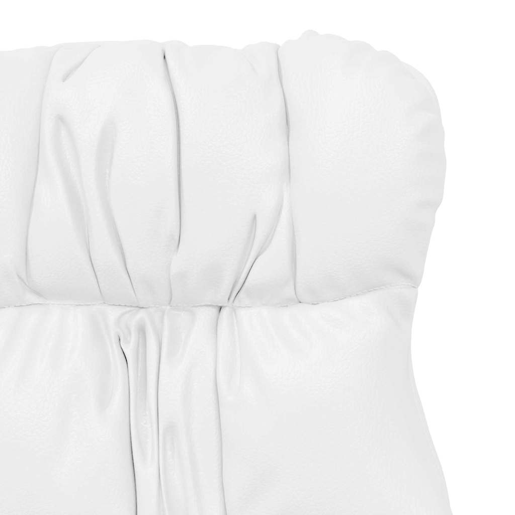 Sedia rilassante Bianco 69 x 74 x 93 cm Pelle sintetica