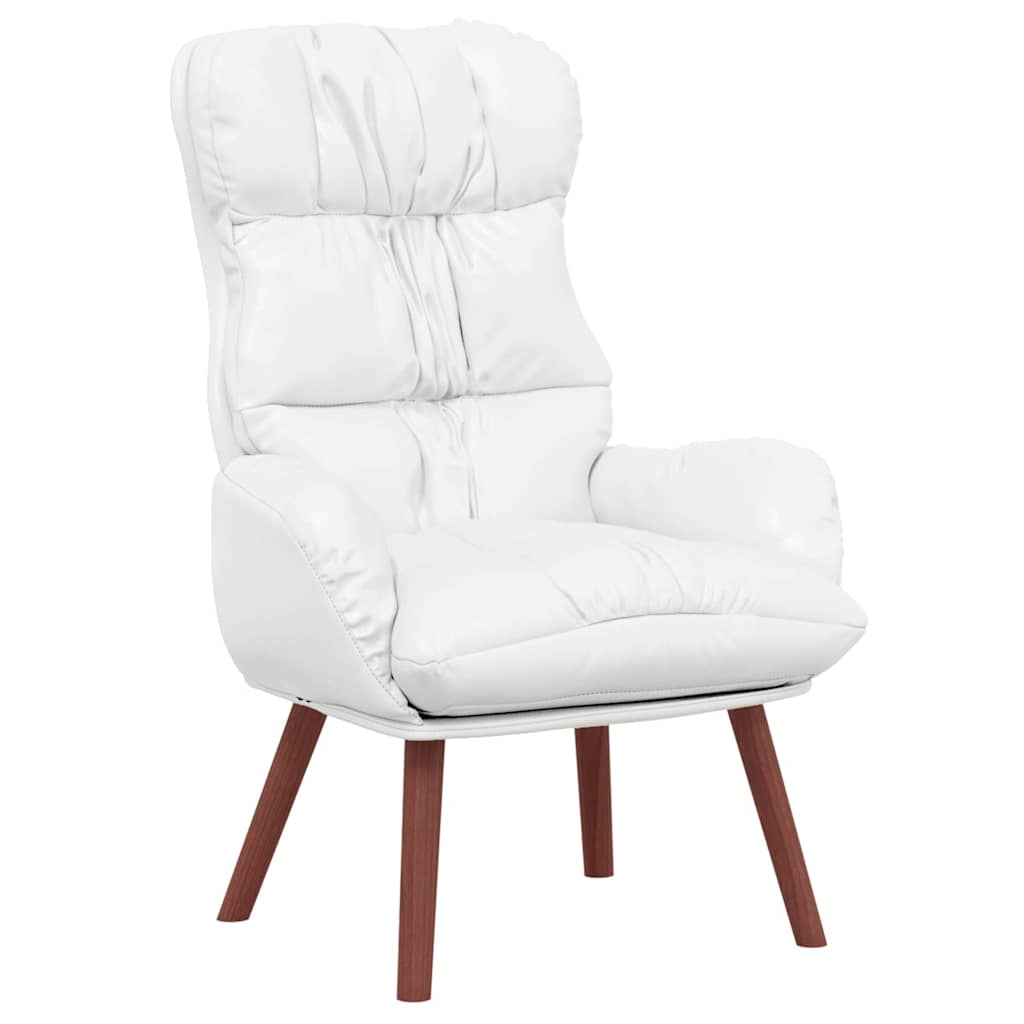 Sedia rilassante Bianco 69 x 74 x 93 cm Pelle sintetica