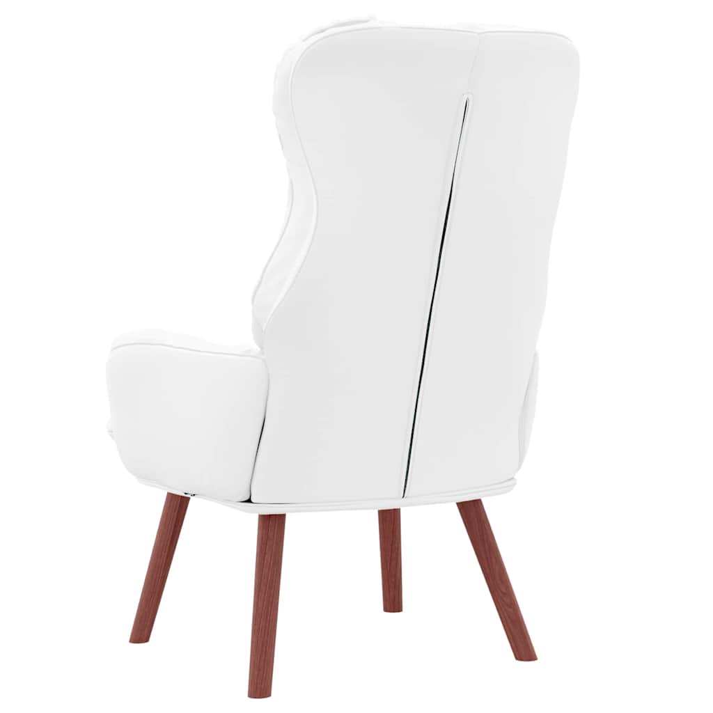 Sedia rilassante Bianco 69 x 74 x 93 cm Pelle sintetica
