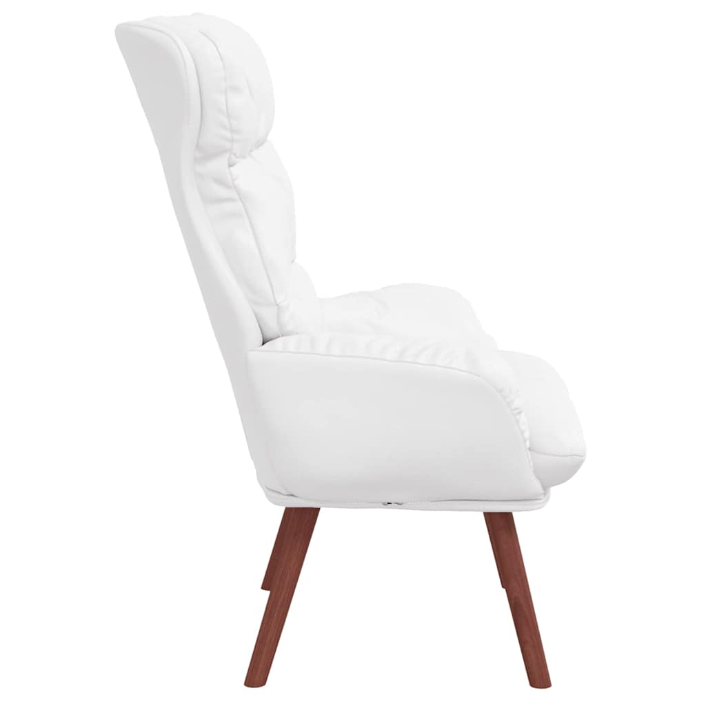 Sedia rilassante Bianco 69 x 74 x 93 cm Pelle sintetica