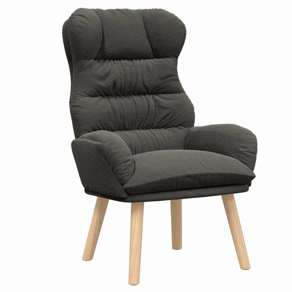 Sedia rilassante Grigio scuro 69 x 74 x 93 cm Tessuto