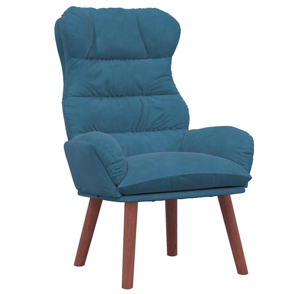Sedia rilassante Blu 69 x 74 x 93 cm Velluto
