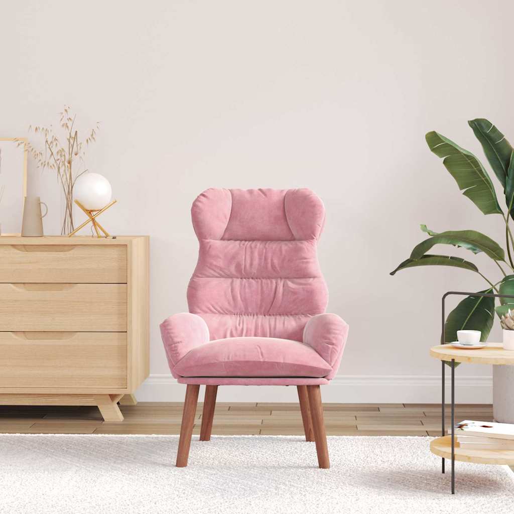 Sedia rilassante Rosa 69 x 74 x 93 cm Velluto