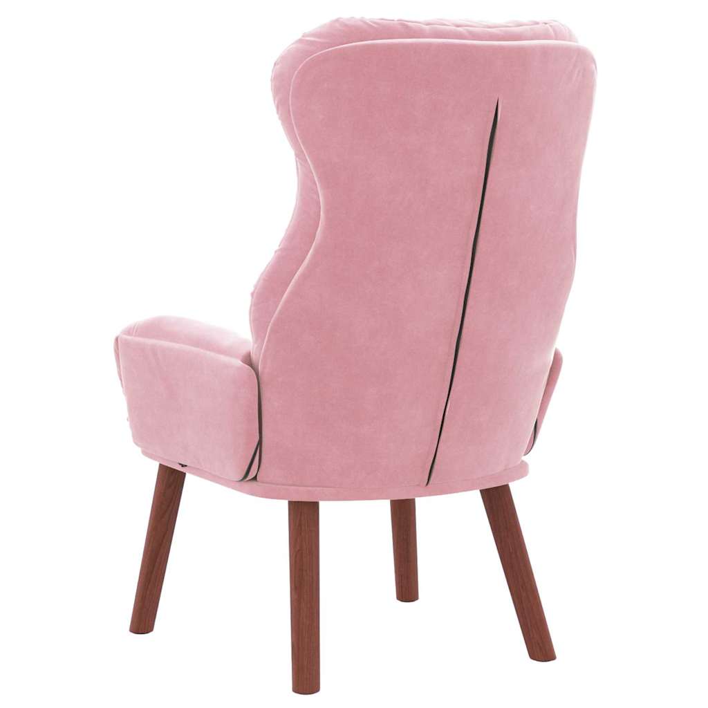 Sedia rilassante Rosa 69 x 74 x 93 cm Velluto