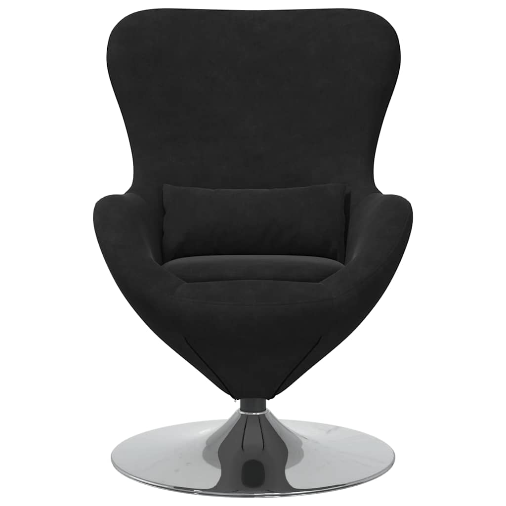 Poltrona uovo Nero 63 x 73 x 90 cm Velluto