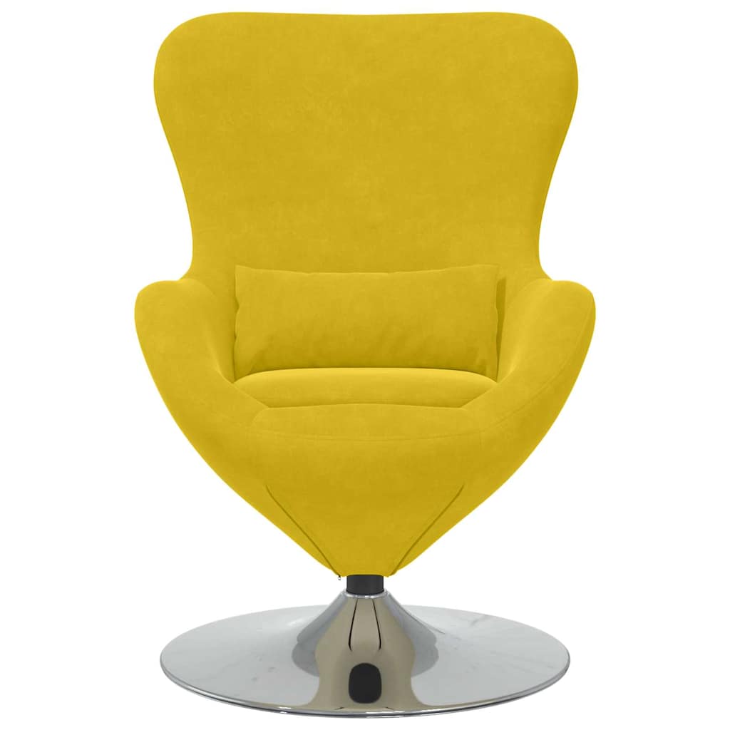 Poltrona uovo Giallo 63 x 73 x 90 cm Velluto