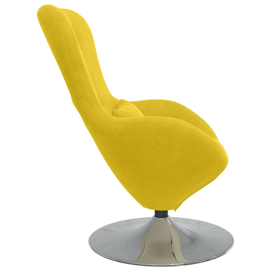 Poltrona uovo Giallo 63 x 73 x 90 cm Velluto