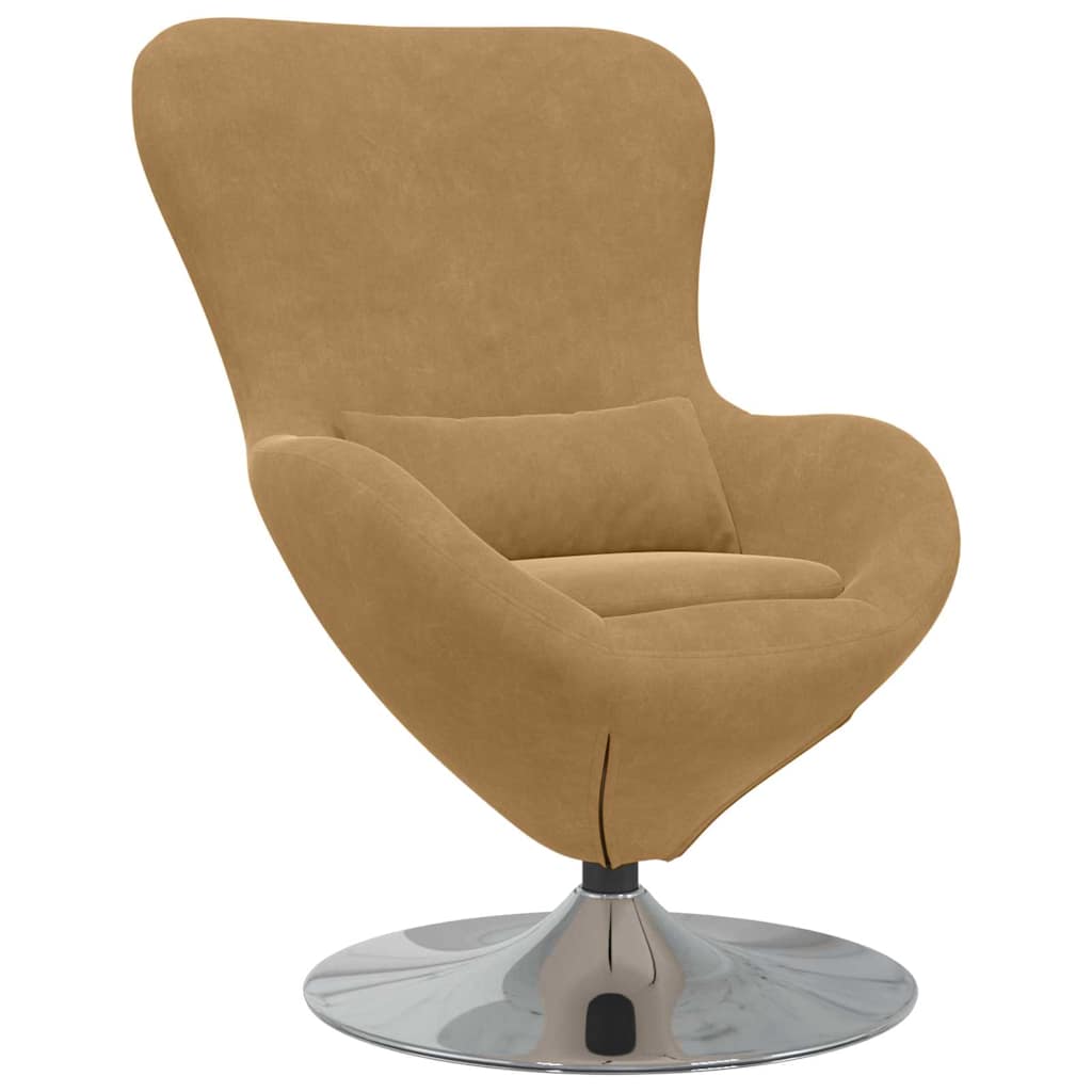 Poltrona uovo Marrone chiaro 63 x 73 x 90 cm Velluto