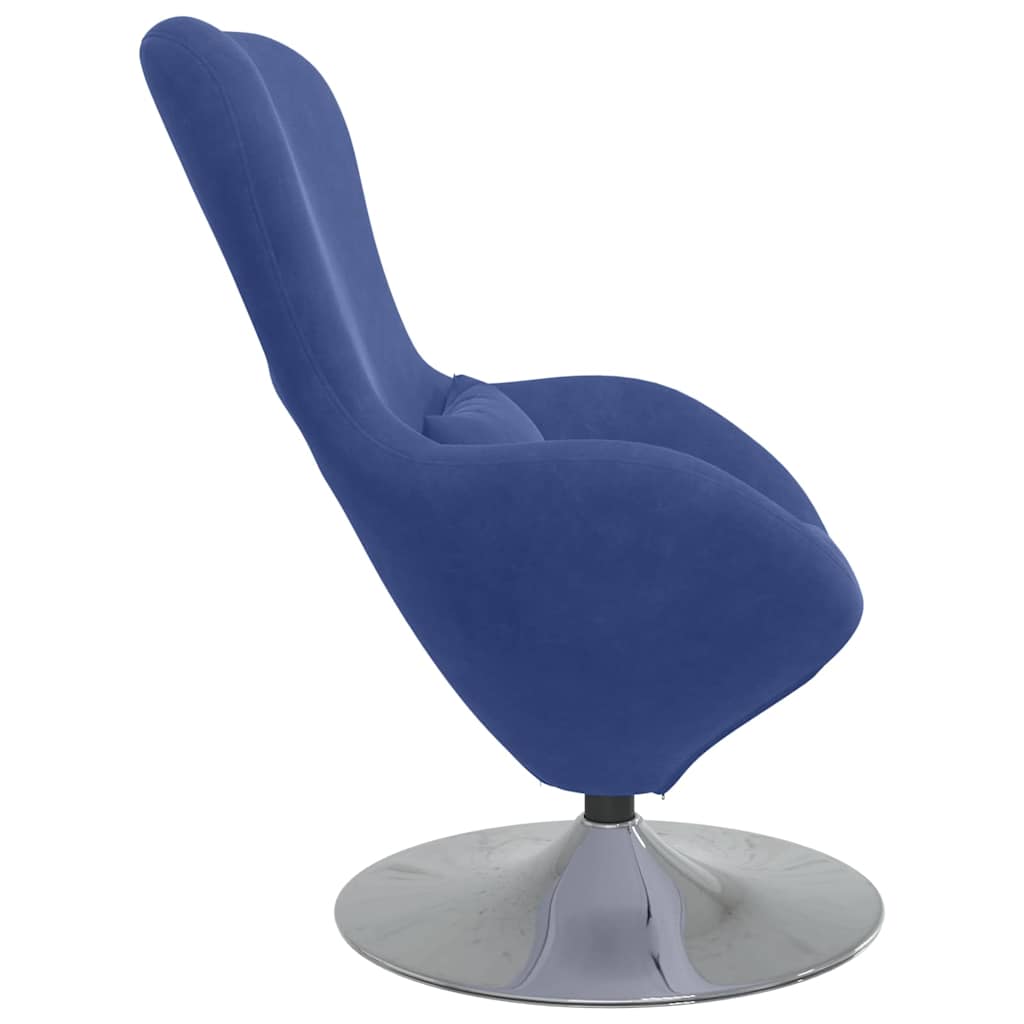 Poltrona uovo Blu Polizia 63 x 73 x 90 cm Velluto