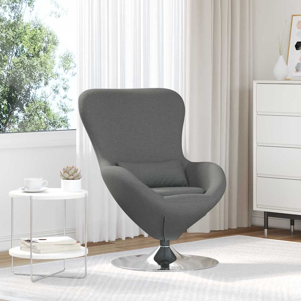 Poltrona uovo Grigio scuro Tessuto