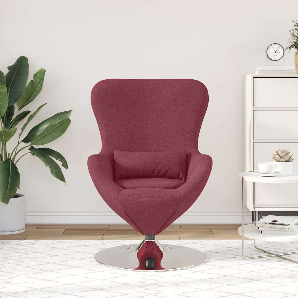 Poltrona uovo Rosso vino Tessuto