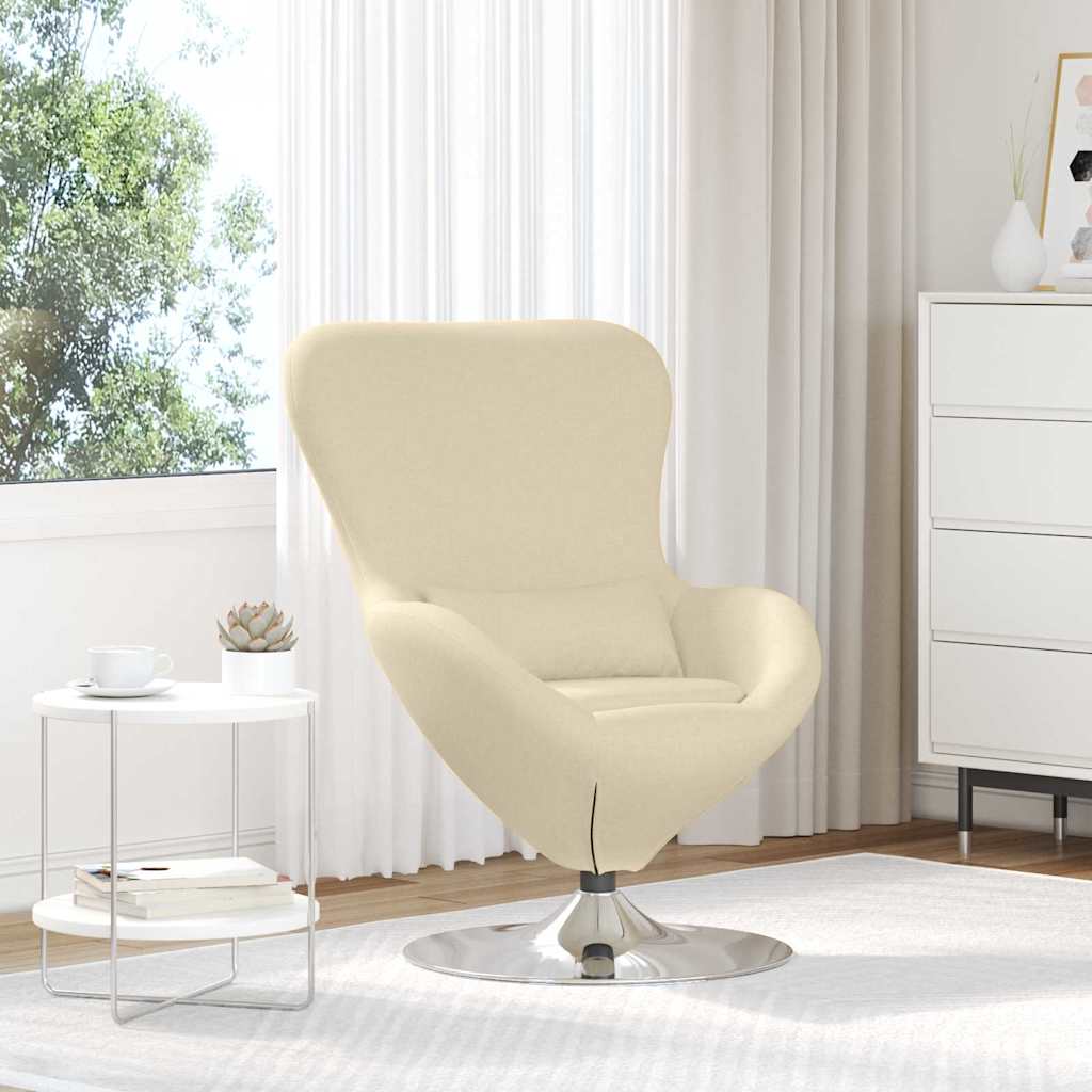 Poltrona uovo Crema Tessuto