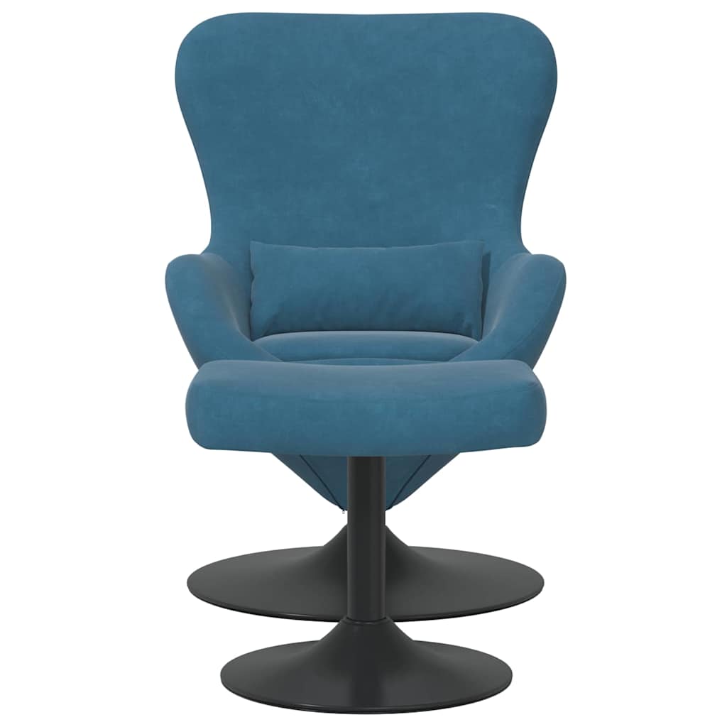 Poltrona uovo 2 pcs Blu 63 x 73 x 90 cm Velluto