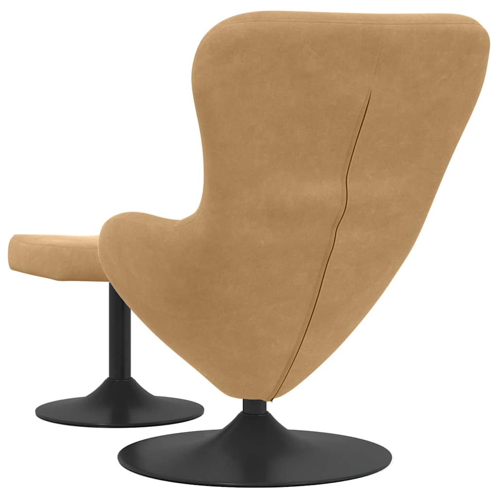 Poltrona uovo 2 pcs Marrone 63 x 73 x 90 cm Velluto