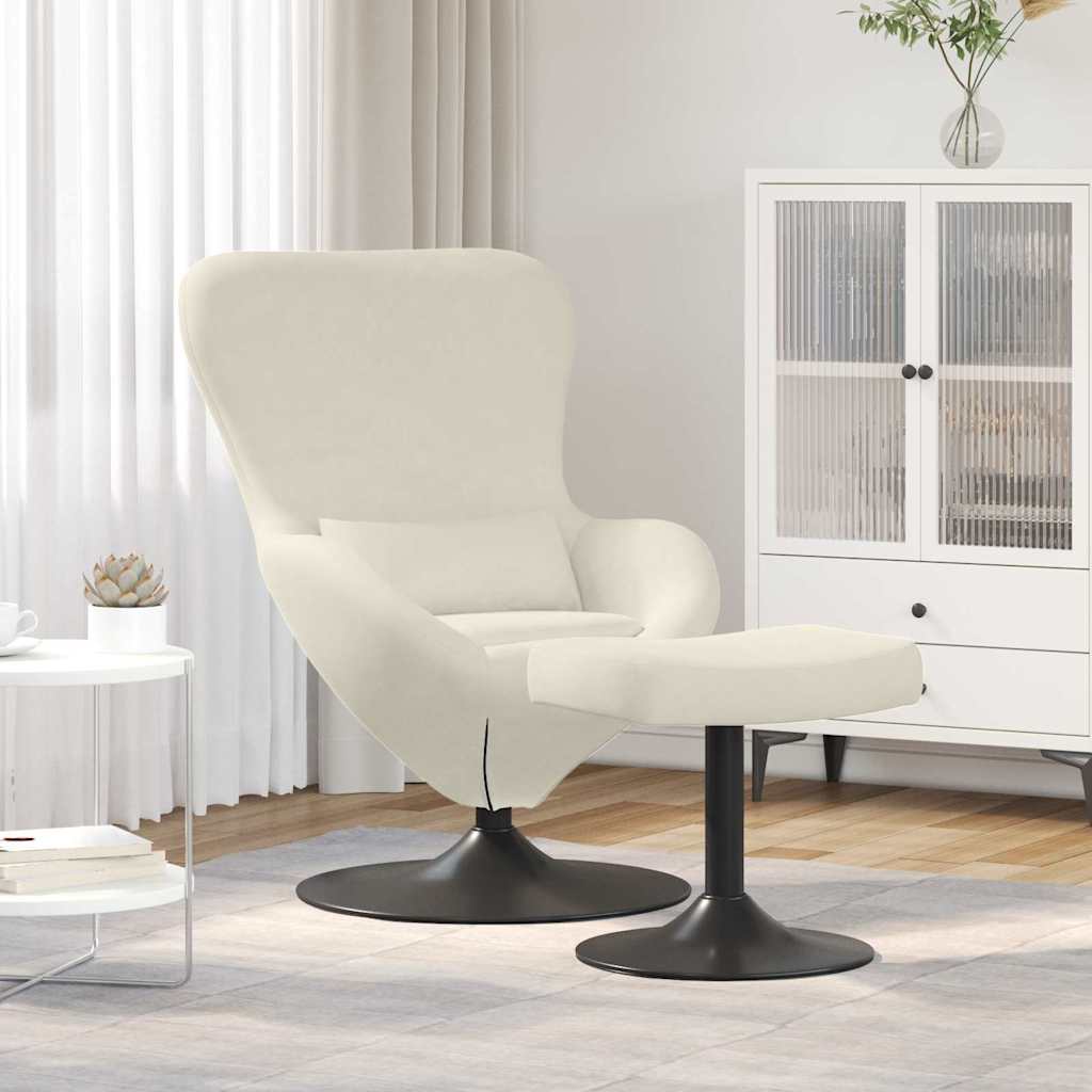 Poltrona uovo 2 pcs Crema 63 x 73 x 90 cm Velluto