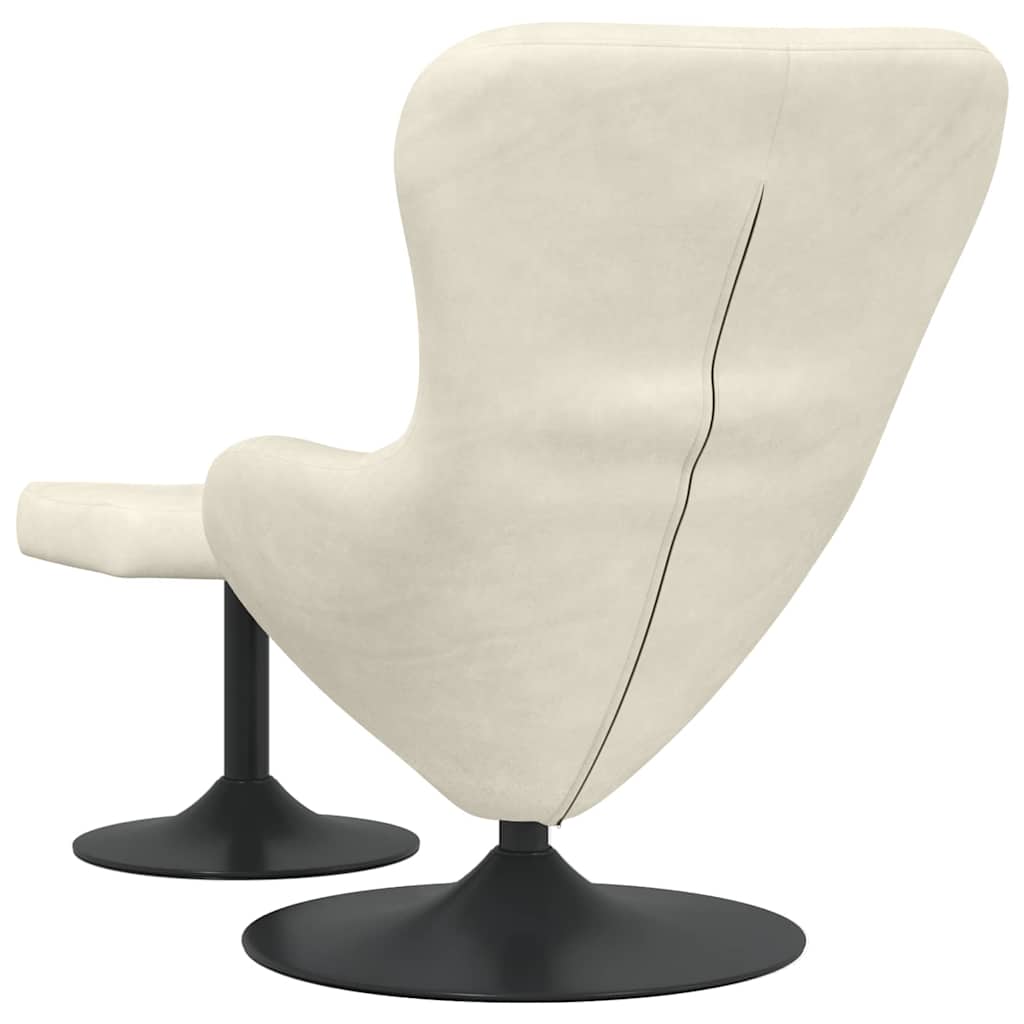 Poltrona uovo 2 pcs Crema 63 x 73 x 90 cm Velluto