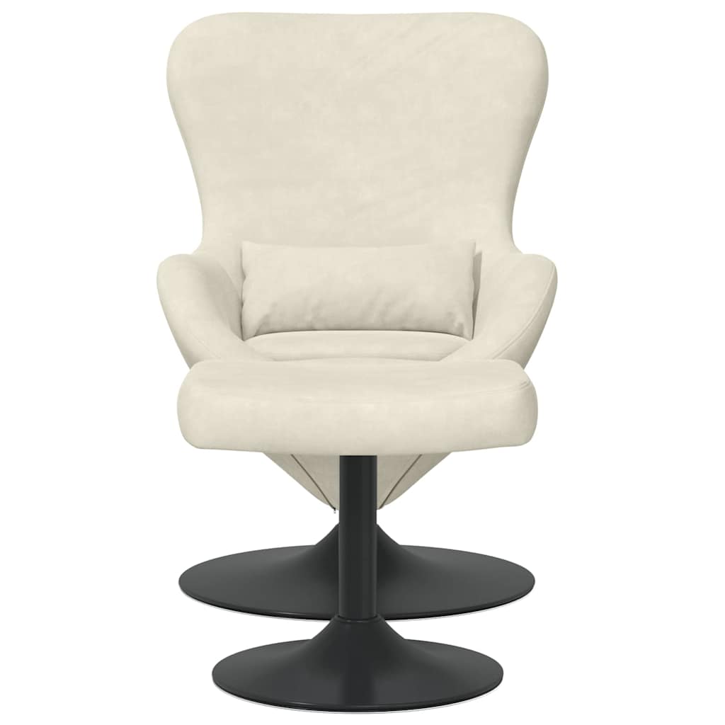 Poltrona uovo 2 pcs Crema 63 x 73 x 90 cm Velluto