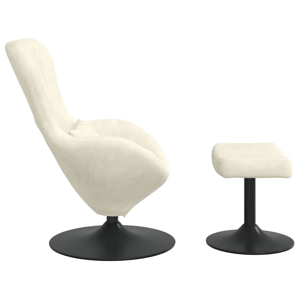 Poltrona uovo 2 pcs Crema 63 x 73 x 90 cm Velluto